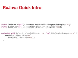 Non Blocking I/O for Everyone with RxJava | PDF