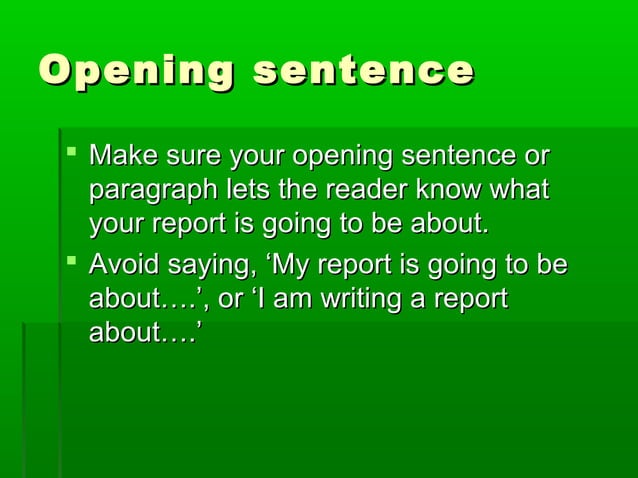 Non chron report | PPT