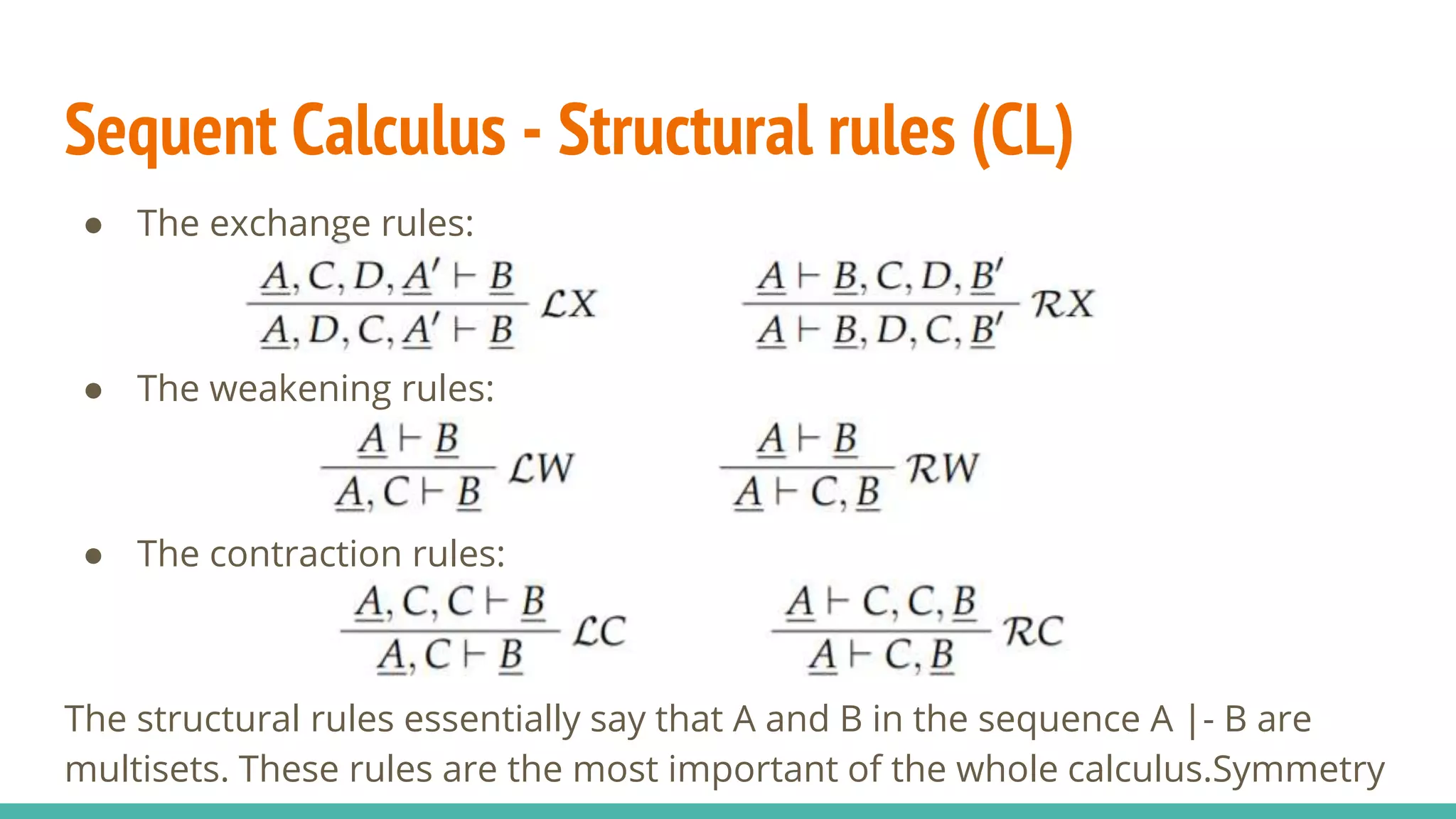 Sequent Calculus Natural Deduction. Overview and Translation process ...