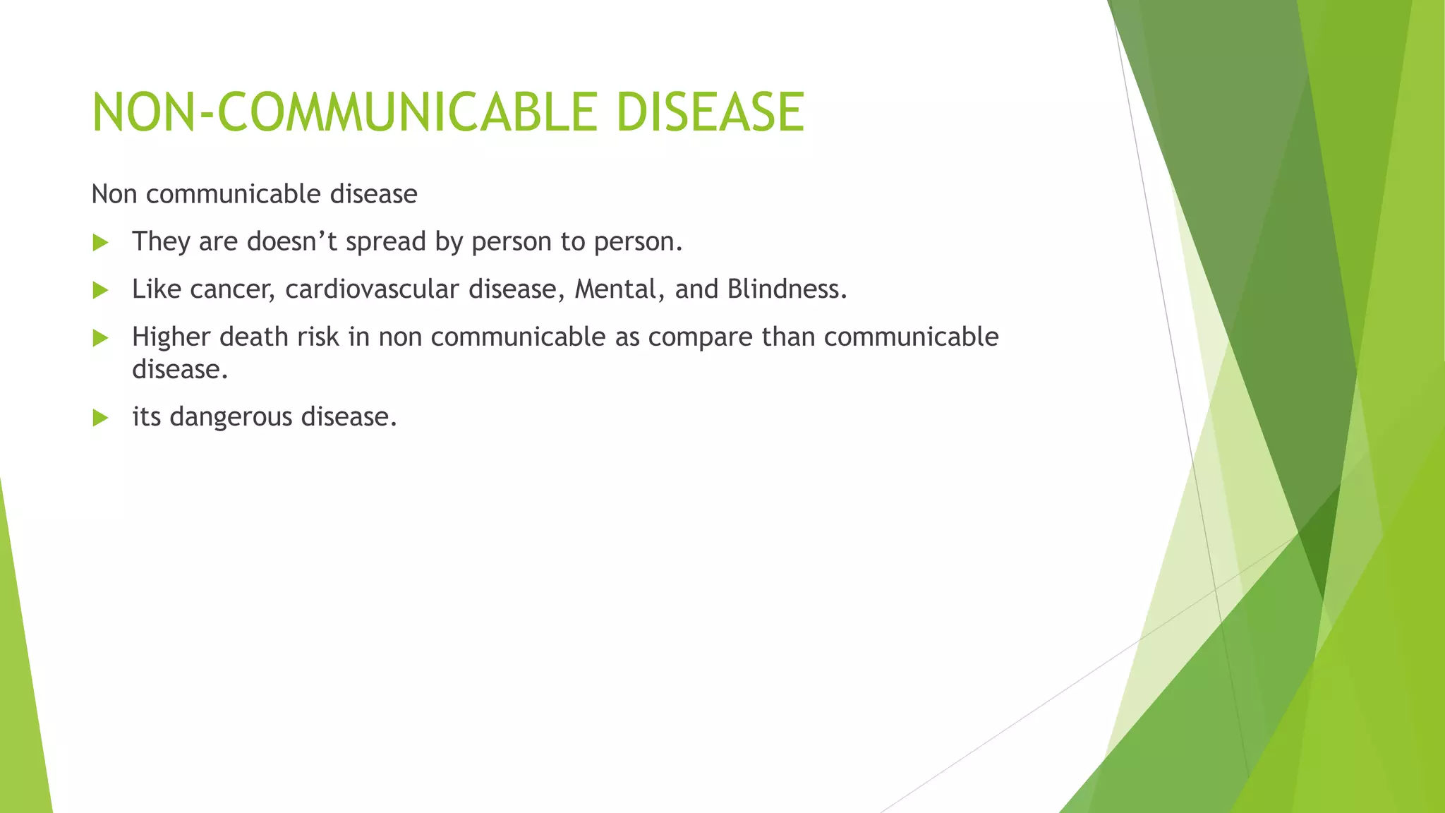 Non communicable diseases | PDF