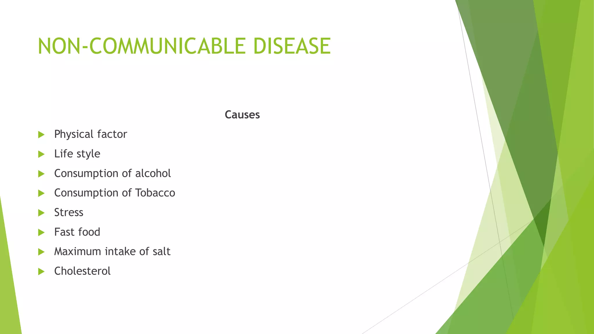 Non communicable diseases | PDF