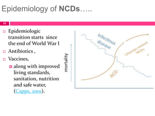 Non communicable diseases epidemeology | PPT