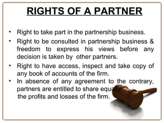Basic Rights Partnership Non-Corporate Business Entities | PPT