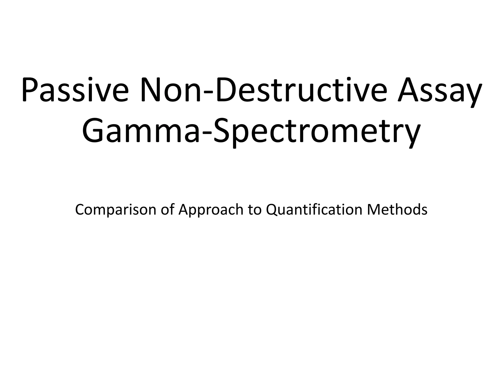 Non Destructicve Assay Gamma Spectrometry.pdf