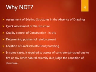 Non destructive test in building construction | PDF
