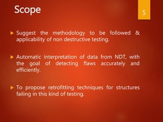 Non destructive test in building construction | PDF
