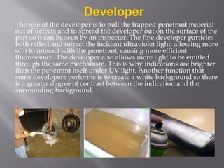 Penetrant Developer Example Non Destructive Testing (NDT) | PDF