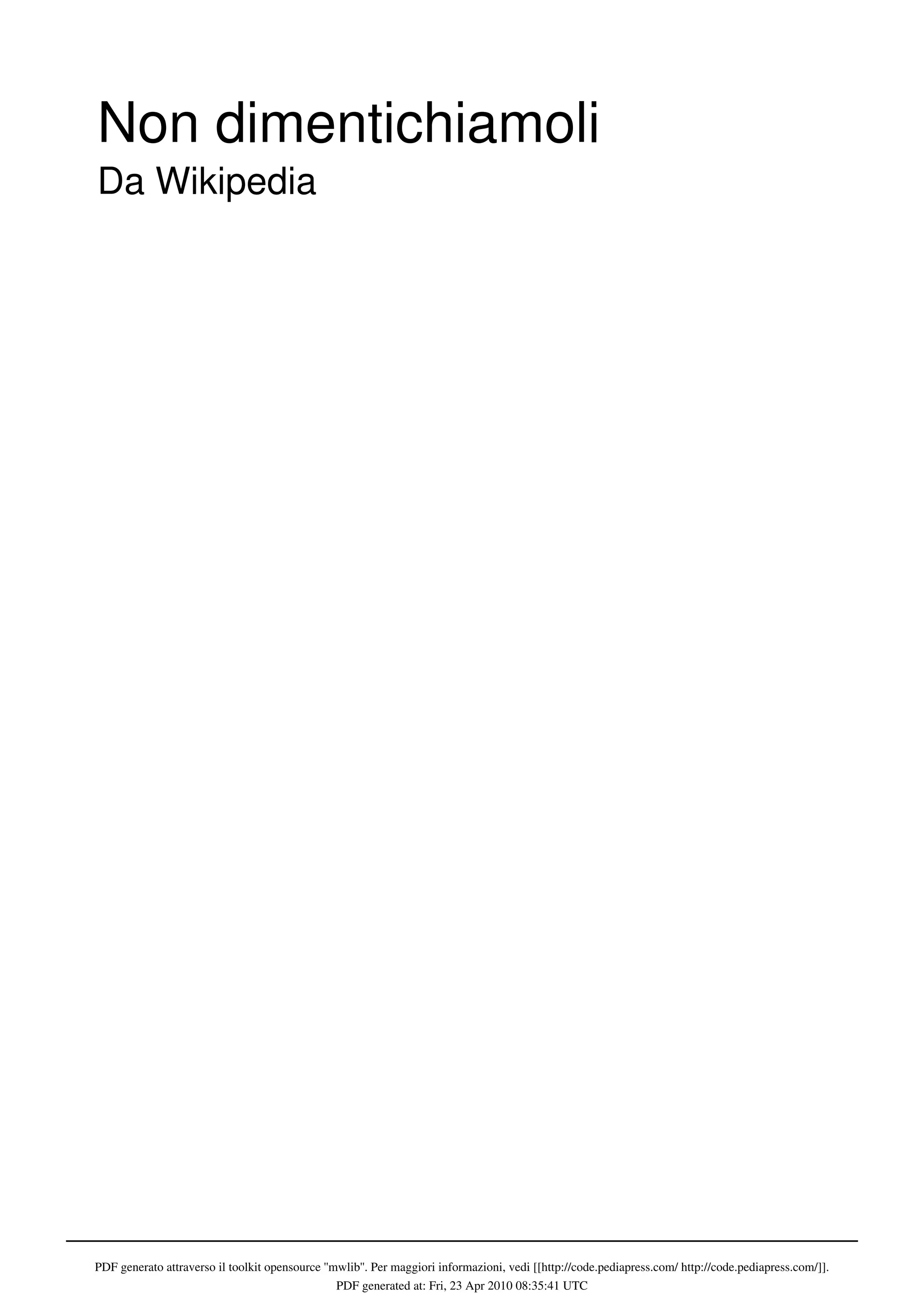 Non dimentichiamoli | PDF, image size:2048x2896