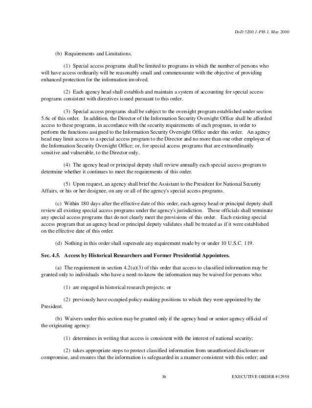 U.S. Department of State; Non Disclosure Agreement