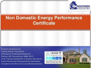Non Domestic Energy Performance 
Certificate 
 