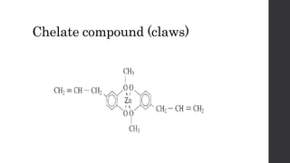 Chelate compound (claws)
 