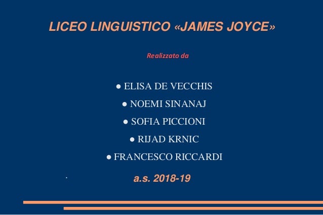 Liceo Linguistico James Joyce