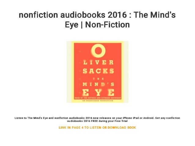 nonfiction audiobooks 2016 : The Mind's Eye | Non-Fiction