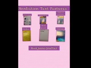 Nonfiction text features | PPTX