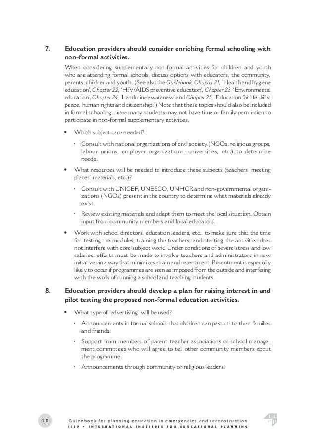 Non Formal Education