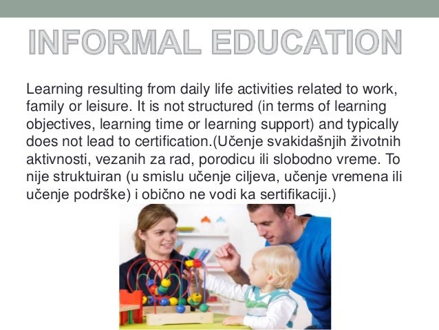 non formal education non formal education
