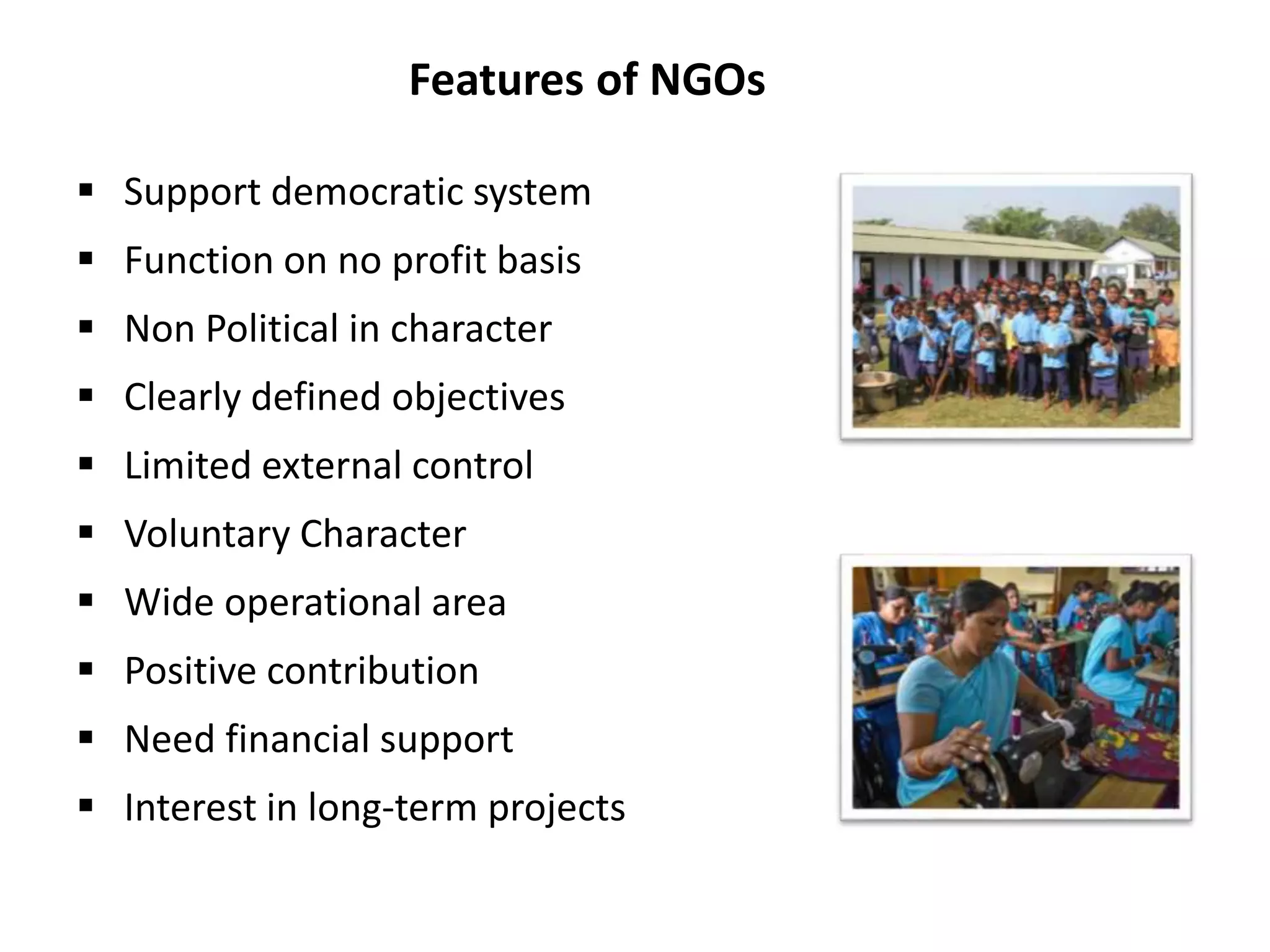 Non Governmental Organizations (NGOs) in India | PPTX