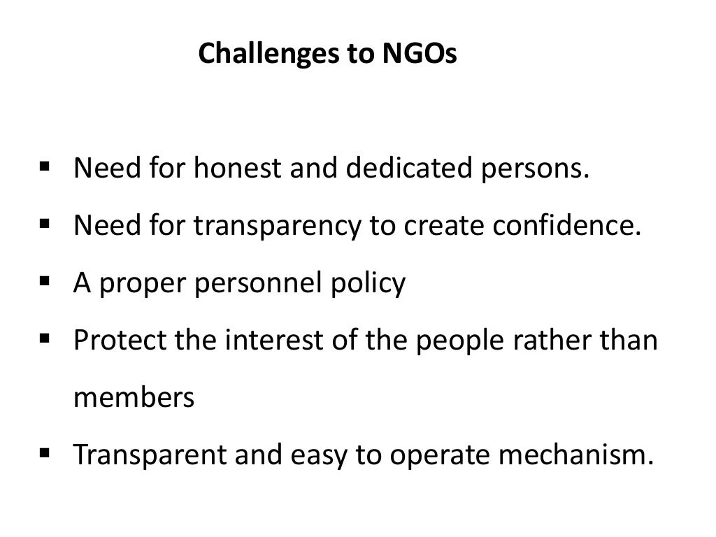 Non Governmental Organizations NGOs In India