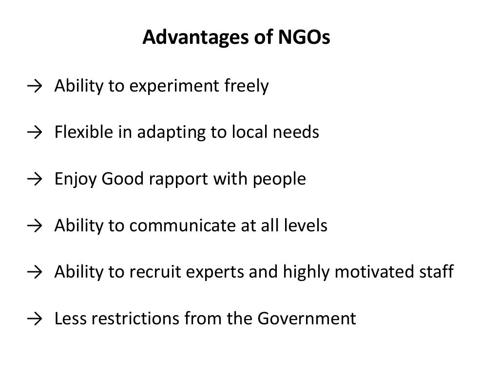 Non Governmental Organizations NGOs In India