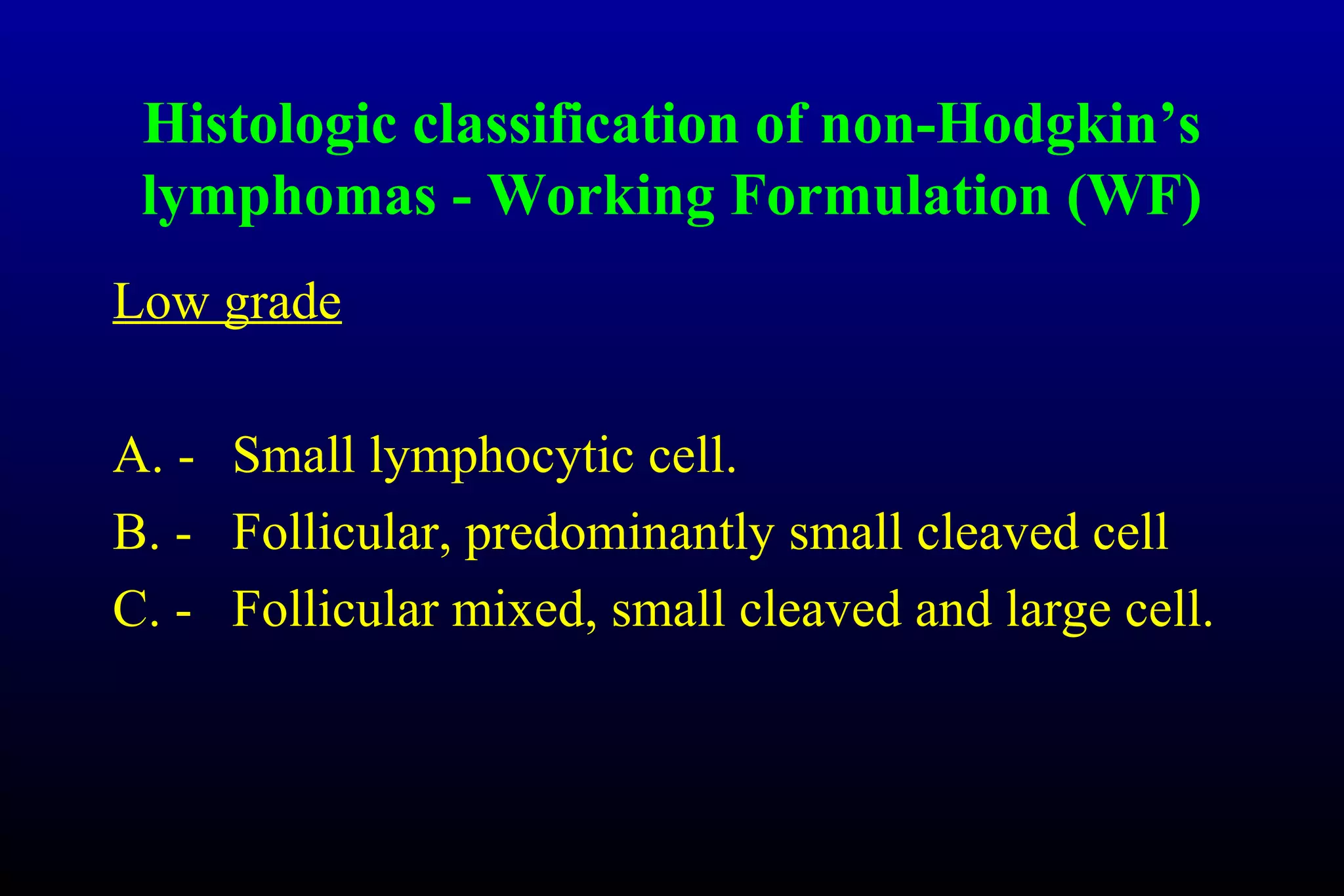 Non hodgkins lymphoma | PPT