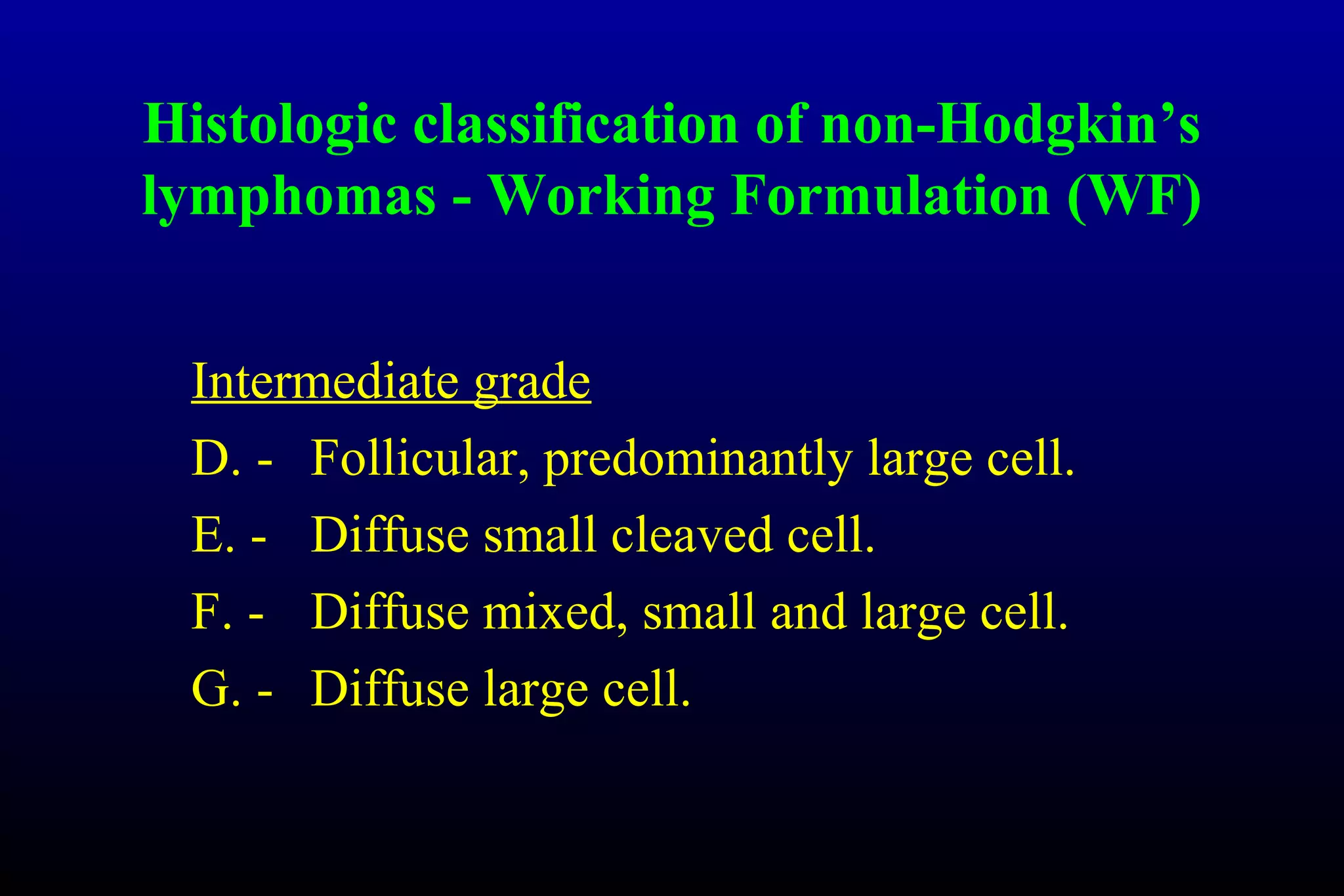 Non hodgkins lymphoma | PPT