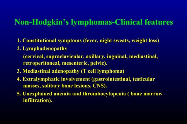 Non hodgkins lymphoma | PPT | Cancer | Diseases and Conditions