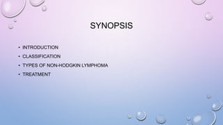 Non hodgkins lymphoma | PPTX