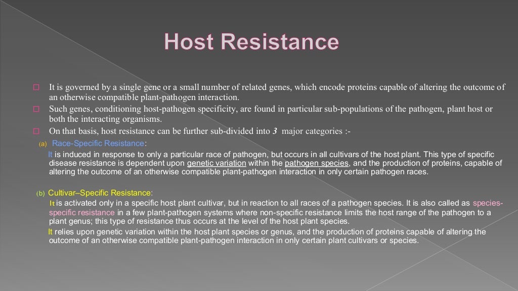 Host And NonHost Resistance In Plants_Pathology