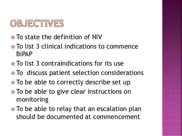 Non Invasive Ventilation BiPAP