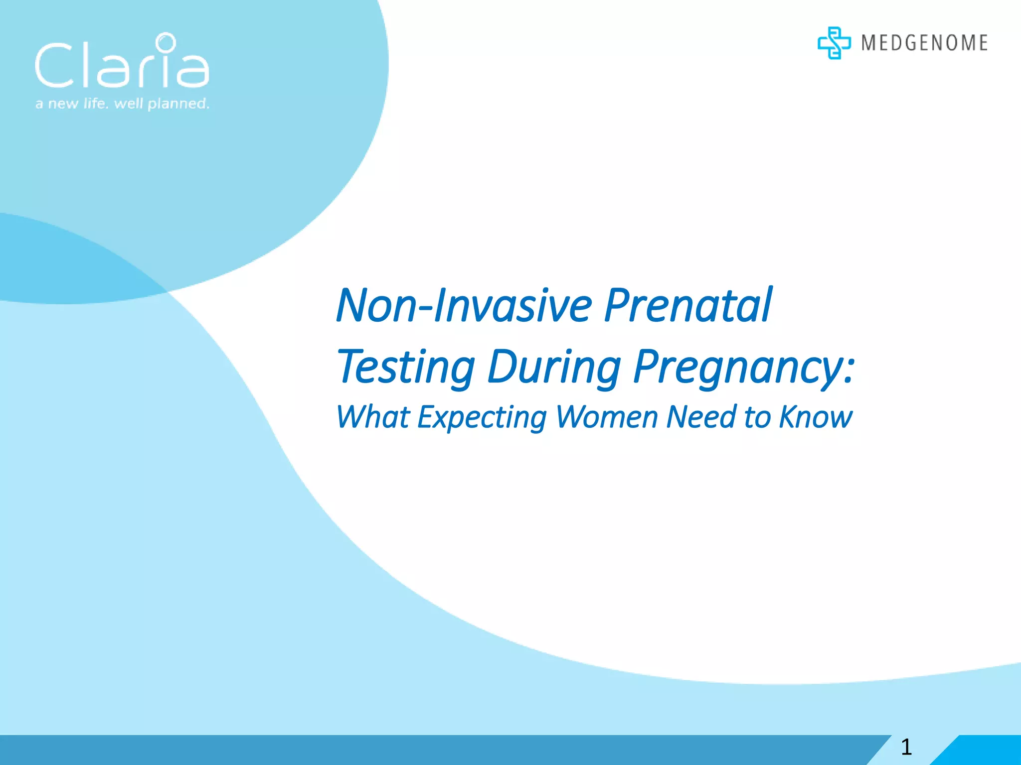 Non invasive pregnancy testing PPT