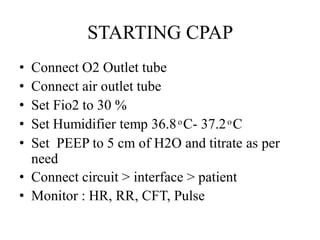 Fio2 Cpap Setting Non invasive ventilation.pdf