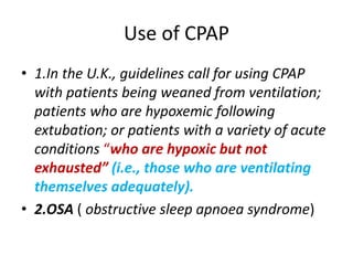 Non invasive ventilations | PPT