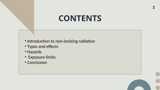 NON IONISING RADIATION of industrial safety | PPTX