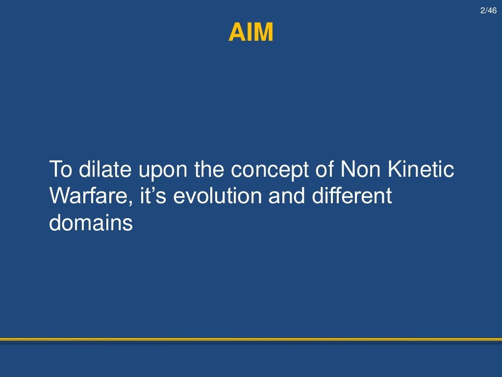 Non Kinetic Warfare Share