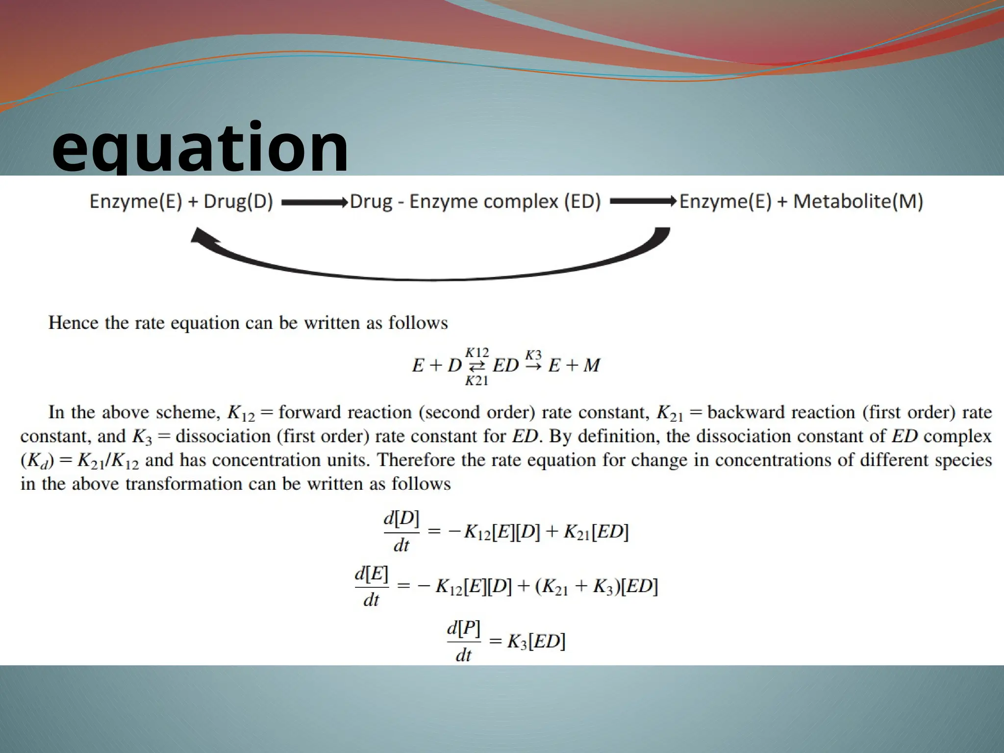 equation
 