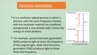 An Introduction to Nonlinear Optics and Harmonic generation | PPTX