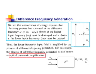 25
Difference Frequency Generation
 