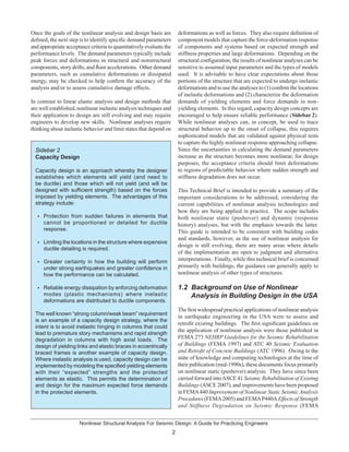 NONLINEAR STRUCTURAL ANALYSIS FOR SEISMIC DESIGN (ALL COPYRIGHT BY NIST ...