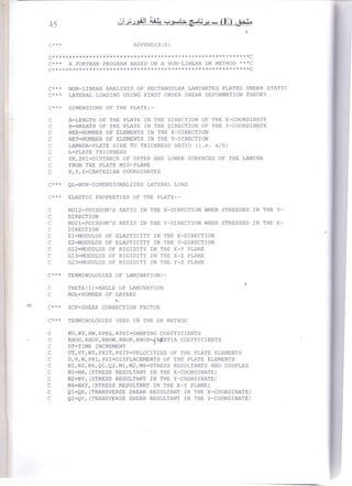 Nonlinear analysis of rectangular laminated plates under static lateral ...