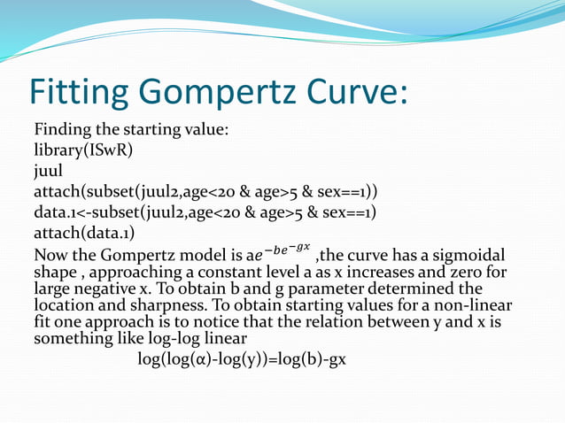 Non linear curve fitting | PPT