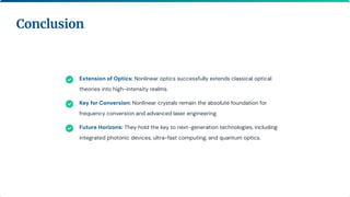 Comprehensive Overview of Nonlinear Optical Crystals in Molecular ...