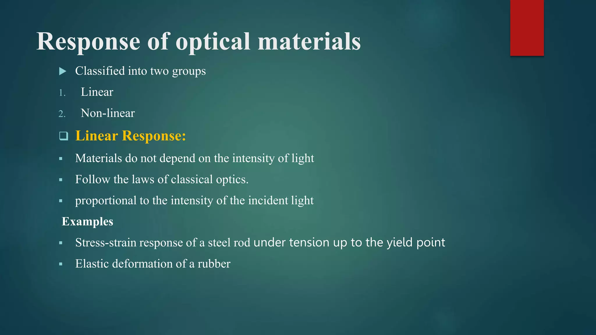 Non linear optics 1 pptx