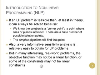 Nonlinear programming 2013 | PPTX