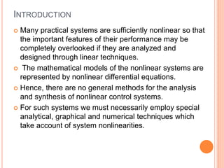 Nonlinear systems | PPTX