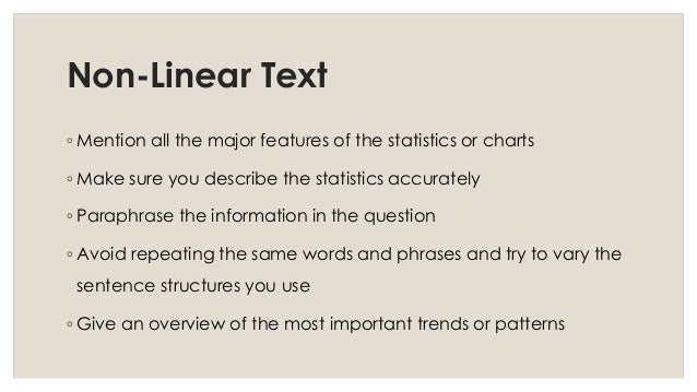 example non linear text essay