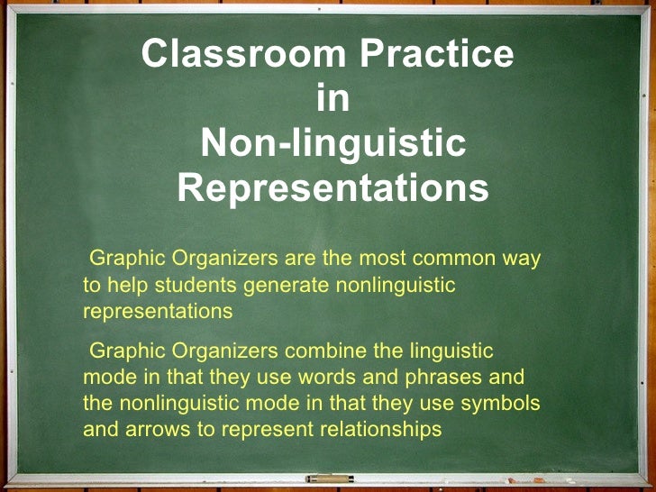 Non Linguistic Representation