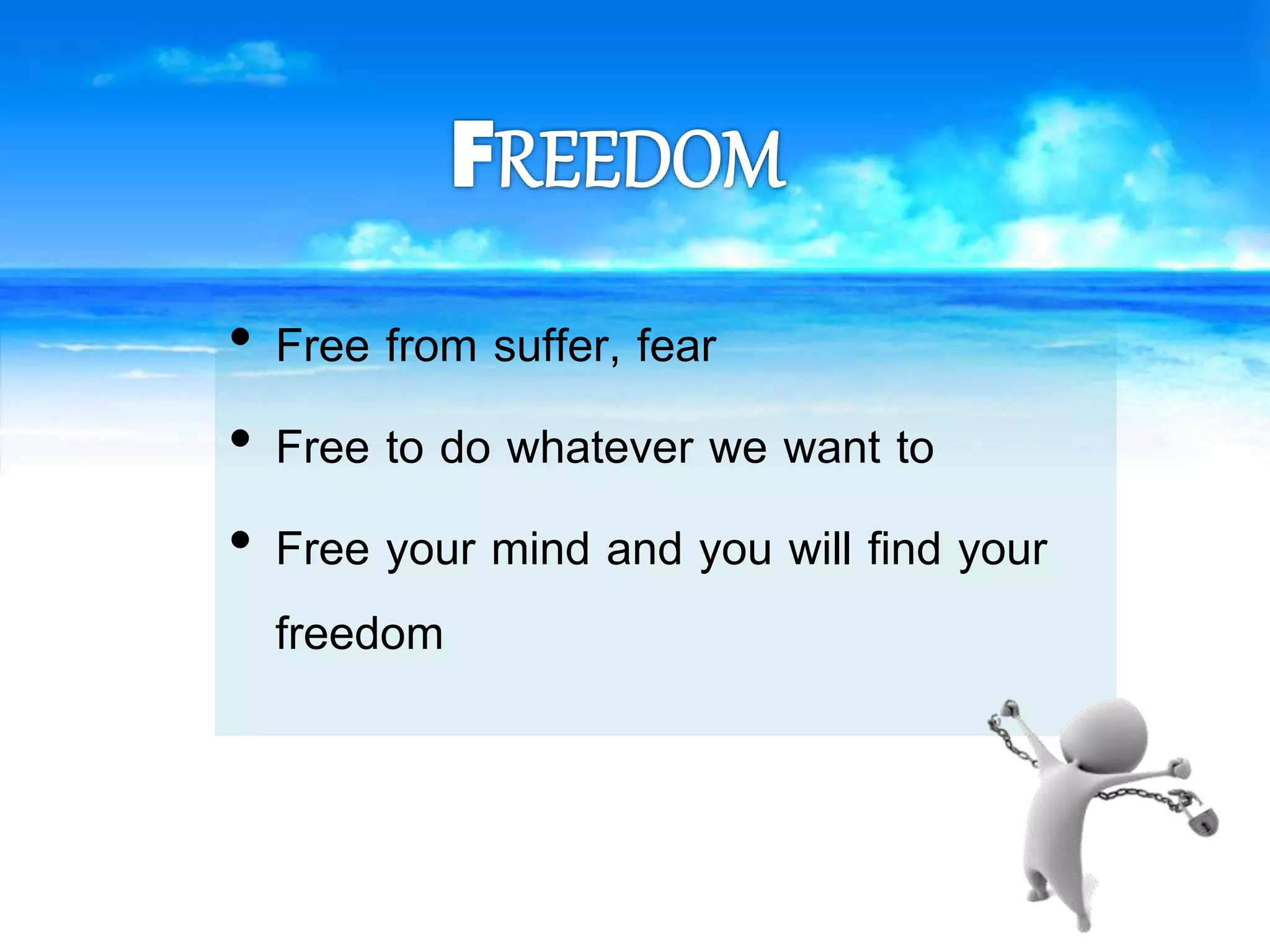 Non material things that make you happy PPT