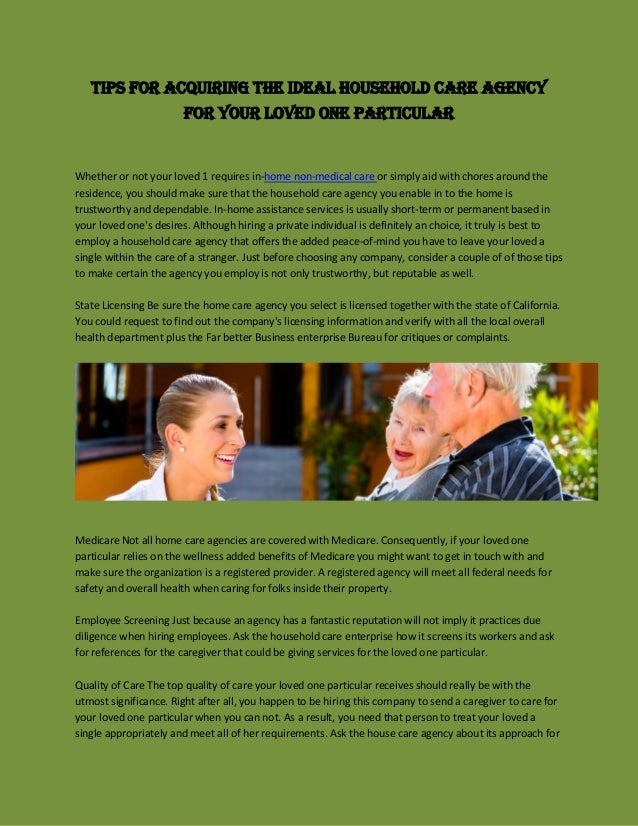 Non medical home care business