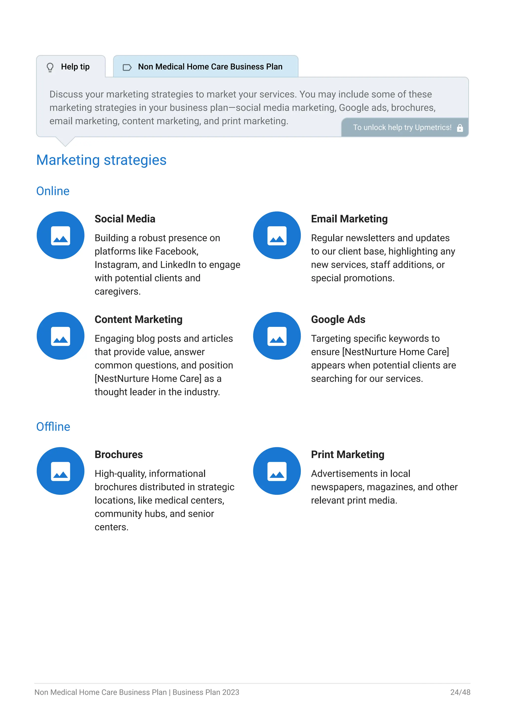 Image 9 for Non Medical Home Care Business Plan Template