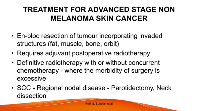 NON MELANOMA SKIN CANCERS IN HEAD AND NECK.pptx | Cancer | Diseases and ...